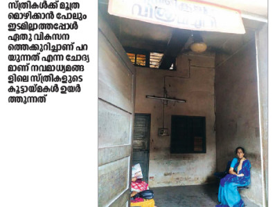 സ്ത്രീകളുടെ ഒരു സ്വകാര്യ പ്രശ്‌നം