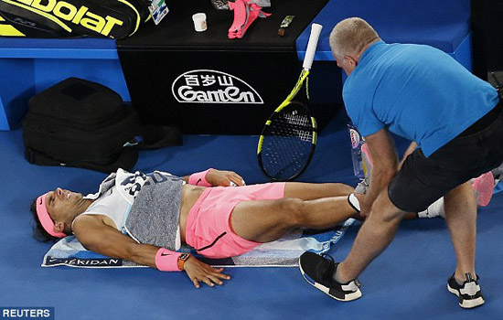 റാഫേല് നദാലിനെ പരിക്ക് ചതിച്ചു; ദിമിത്രോവും പുറത്ത് റാഫേല് നദാലിനെ പരിക്ക് ചതിച്ചു; ദിമിത്രോവും പുറത്ത്