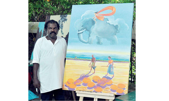 ചിത്രകാരന്‍ അശാന്തനോട്് അനാദരവ്: ക്ഷേത്രം ഭാരവാഹികള്‍ക്കെതിരേ   വ്യാപക പ്രതിഷേധം