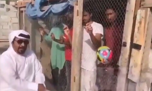 ഇന്ത്യന് ഫുട്ബോള് ആരാധകരെ പക്ഷിക്കൂട്ടിലടച്ച വീഡിയോ പുലിവാലായി; യുഎഇ പൗരനെ അറസ്റ്റ് ചെയ്തു- വീഡിയോ കാണാം ഇന്ത്യന് ഫുട്ബോള് ആരാധകരെ പക്ഷിക്കൂട്ടിലടച്ച വീഡിയോ പുലിവാലായി; യുഎഇ പൗരനെ അറസ്റ്റ് ചെയ്തു- വീഡിയോ കാണാം