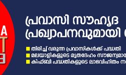 പ്രവാസി സൗഹൃദ പ്രഖ്യാപനവുമായി സംസ്ഥാന ബജറ്റ്;   തിരിച്ച് വരുന്ന പ്രവാസികള്‍ക്ക് പദ്ധതി,    മൃതദേഹം സൗജന്യമായി നാട്ടിലെത്തിക്കും