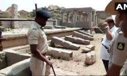 ഹംപിയിലെ കല്‍ത്തൂണുകള്‍  തകര്‍ത്ത സംഭവം: മൂന്നുപേര്‍ പിടിയില്‍