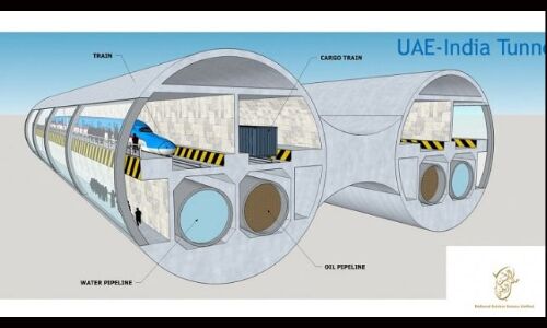 യുഎഇ-ഇന്ത്യ ട്രെയിന്‍ സര്‍വീസിനു പുറമെ കടലിനടിയിലൂടെ റോഡും നിര്‍മിച്ചേക്കും