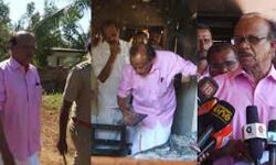 പെരിയയില്‍ സിപിഎം നേതാക്കള്‍ക്കെതിരേ  കോണ്‍ഗ്രസ് പ്രതിഷേധം