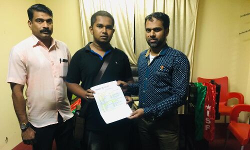 സോഷ്യല്‍ ഫോറം പ്രവര്‍ത്തകരുടെ ഇടപെടല്‍: ഡാനിഷ് മുഹമ്മദ് നാട്ടിലേക്കു മടങ്ങി