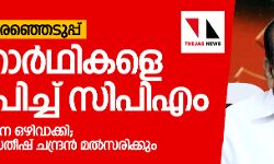 ലോക്‌സഭാ തിരഞ്ഞെടുപ്പ്: സിപിഎം സ്ഥാനാര്‍ഥികളെ പ്രഖ്യാപിച്ചു