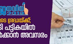 വോട്ടര്‍മാരുടെ ശ്രദ്ധയ്ക്ക്;  ഇന്നുകൂടി പട്ടികയില്‍ പേരുചേര്‍ക്കാന്‍ അവസരം
