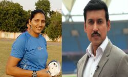 രാജ്യവര്ധന്സിങ് റാഥോടിനെതിരേ കോണ്ഗ്രസ് സ്ഥാനാര്ഥിയായി കൃഷ്ണ പൂനിയ രാജ്യവര്ധന്സിങ് റാഥോടിനെതിരേ കോണ്ഗ്രസ് സ്ഥാനാര്ഥിയായി കൃഷ്ണ പൂനിയ