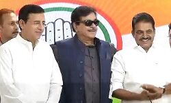 ബിജെപി നേതാവായിരുന്ന ശത്രുഘ്നന് സിന്ഹ കോണ്ഗ്രസില് ചേര്ന്നു ബിജെപി നേതാവായിരുന്ന ശത്രുഘ്നന് സിന്ഹ കോണ്ഗ്രസില് ചേര്ന്നു