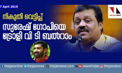 നികുതി വെട്ടിപ്പ്: സുരേഷ് ഗോപിയെ ട്രോളി വി ടി ബല്‍റാം