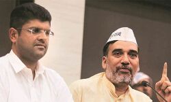 ഹരിയാനയില്‍ എഎപി- ജെജെപി സഖ്യം; ബിജെപിയെ തോല്‍പ്പിക്കുകയാണ് ലക്ഷ്യമെന്ന് നേതാക്കള്‍