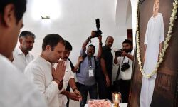 മാണിക്ക് അനുശോചനം അറിയിച്ച് രാഹുല്‍ ഗാന്ധി കരിങ്ങോഴയ്ക്കല്‍ തറവാട്ടില്‍