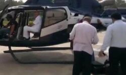 യെദ്യൂരപ്പയുടെ ഹെലികോപ്റ്ററില്‍ തിരഞ്ഞെടുപ്പ് സ്‌ക്വാഡിന്റെ മിന്നല്‍പരിശോധന