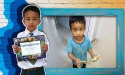 കോഴിക്കുഞ്ഞുമായി ആശുപത്രിയിലെത്തിയ ആറുവയസ്സുകാരന് പേട്ടയുടെ ആദരം