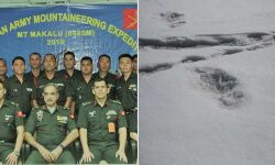 യതി യുടെ കാല്‍പ്പാടുകള്‍ കണ്ടതായി ഇന്ത്യന്‍ സേന