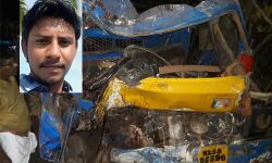 പാലത്തിങ്ങല്‍ പാലത്തിലേക്ക് മിനിലോറി പാഞ്ഞ്കയറി ഡ്രൈവര്‍ മരിച്ചു