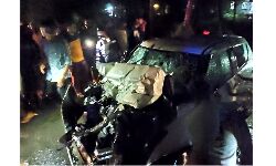 ചാനല്‍ സംഘം സഞ്ചരിച്ച വാഹനം അപകടത്തില്‍പ്പെട്ടു; മൂന്നുപേര്‍ക്ക് പരിക്ക്