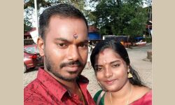 അടൂര്‍ റവന്യു ടവറിനു സമീപം സ്വകാര്യ ബസ്സ് മറിഞ്ഞ് ദമ്പതികള്‍ തല്‍ക്ഷണം മരിച്ചു