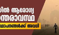 ഡല്‍ഹിയില്‍ ആരോഗ്യ അടിയന്തരാവസ്ഥ;   വിദ്യാഭ്യാസ സ്ഥാപനങ്ങള്‍ക്ക് അവധി