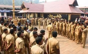 ശബരിമല സന്നിധാനത്ത് പോലിസിന്റെ ആദ്യബാച്ച് ചുമതലയേറ്റു