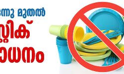 ജനുവരി ഒന്നു മുതല്‍ ഡിസ്‌പോസിബിള്‍ പ്ലാസ്റ്റിക് ഉല്‍പന്നങ്ങള്‍ക്ക് നിരോധനം