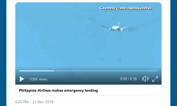 342 യാത്രക്കാരുള്ള വിമാനത്തിന് ആകാശത്ത് വച്ച് തീപിടിച്ചു; ദുരന്തമൊഴിവായത് തലനാരിഴക്ക് (വീഡിയോ)