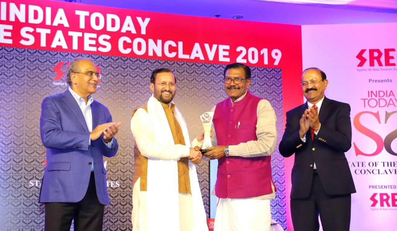 കേരളത്തിന് ഇന്ത്യാ ടുഡേ അവാര്ഡ് കേരളത്തിന് ഇന്ത്യാ ടുഡേ അവാര്ഡ്