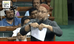 പൗരത്വ ഭേദഗതി ബില്ല് സഭയില്‍ വലിച്ചുകീറി ഉവൈസി