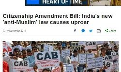 പൗരത്വ ഭേദഗതി നിയമം ഇന്ത്യയില്‍ പ്രക്ഷോഭം ശക്തമാകുന്നതായി വിദേശ മാധ്യമങ്ങളും