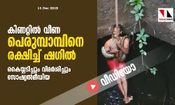 കിണറ്റില്‍ വീണ പെരുമ്പാമ്പിനെ രക്ഷിച്ച് ഷഗില്‍;  കൈയ്യടിച്ചും വിമര്‍ശിച്ചും സോഷ്യല്‍മീഡിയ