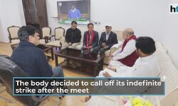 അമിത് ഷായുമായി കൂടിക്കാഴ്ച: ത്രിപുരയില്‍ അനിശ്ചിതകാല പണിമുടക്ക് അവസാനിപ്പിച്ചു