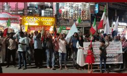 ദേശീയ നേതാക്കളുടെ അറസ്റ്റ്:  സംയുക്ത സമിതി മുവാറ്റുപുഴയില്‍ പ്രതിഷേധ പ്രകടനം നടത്തി