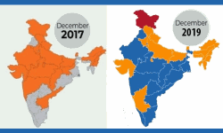 അഞ്ച് സംസ്ഥാനങ്ങളില്‍ അധികാരം നഷ്ടപ്പെട്ടു;  ഹിന്ദി ബെല്‍റ്റിലും കാലിടറി ബിജെപി