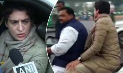 വഴിയില്‍ തടഞ്ഞ് യുപി പോലിസ് കൈയേറ്റം ചെയ്‌തെന്ന്; അറസ്റ്റിലായവരുടെ വീടുകളില്‍ സ്‌കൂട്ടറില്‍ സന്ദര്‍ശനം നടത്തി പ്രിയങ്ക