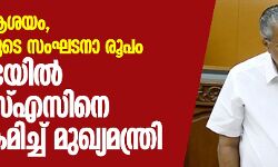 ഹിറ്റ്ലറുടെ ആശയം, മുസോളിനിയുടെ സംഘടനാ രൂപം: ആർഎസ്എസിനെ കടന്നാക്രമിച്ച് മുഖ്യമന്ത്രി