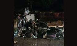 ദേശീയപാത കോഴിച്ചെനയില്‍ വാഹനാപകടം; ഗുരുവായൂര്‍ സ്വദേശികളായ രണ്ടു യുവാക്കള്‍ മരിച്ചു