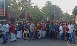 നെയ്യാറ്റിൻകര മുസ്ലീം പള്ളിയിലേക്കുള്ള  ആർഎസ്എസ് പ്രകടനം പ്രദേശവാസികൾ തടഞ്ഞു