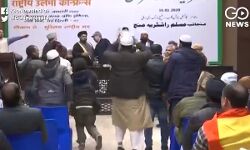 മുസ്‌ലിം രാഷ്ട്രീയ മഞ്ചിന്റെ സിഎഎ അനുകൂല പരിപാടിക്കിടെ പ്രതിഷേധം