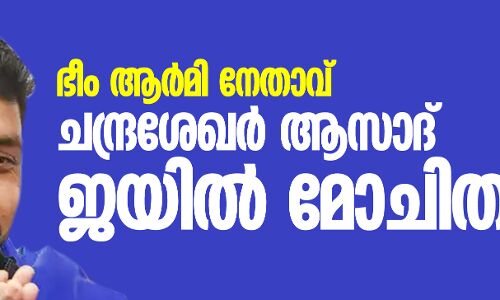 ചന്ദ്രശേഖര്‍ ആസാദ് ജയില്‍ മോചിതനായി