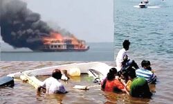 വേമ്പനാട്ടുകായലില്‍ തീപ്പിടിച്ച ഹൗസ് ബോട്ട് ആറുവര്‍ഷമായി പ്രവര്‍ത്തിച്ചത് ലൈസന്‍സില്ലാതെ