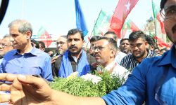 എസ്ഡിപിഐ സിറ്റിസണ്‍സ് മാര്‍ച്ച്: ചന്ദ്രശേഖര്‍ ആസാദിന് തിരുവനന്തപുരത്ത് ഉജ്ജ്വല വരവേല്‍പ്പ്