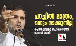 പറച്ചില്‍ മാത്രം, ഒന്നും നടക്കുന്നില്ല; പൊതുബജറ്റ് പൊള്ളയെന്ന് രാഹുല്‍ ഗാന്ധി