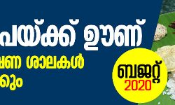 വിശപ്പ് രഹിത കേരളം പദ്ധതി: 25 രൂപയ്ക്ക് ഊണ് നൽകുന്ന 1000 ഭക്ഷണശാലകൾ ആരംഭിക്കും