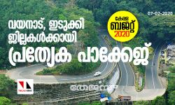 വയനാട്, ഇടുക്കി ജില്ലകൾക്കായി പ്രത്യേക പാക്കേജ്