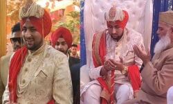 ഡല്‍ഹിയിലെ സഹായത്തിന് നന്ദി; വിവാഹവേളയില്‍ സിഖ് തലപ്പാവണിഞ്ഞ് മുസ് ലിം യുവാവ്