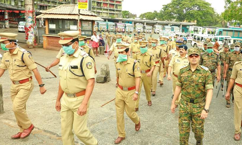 കൊവിഡ് വ്യാപനം; കണ്ണൂരില്‍ ചിലയിടത്ത് റോഡുകളടച്ചു; പോലിസ് നടപടികള്‍ കര്‍ശനമാക്കി