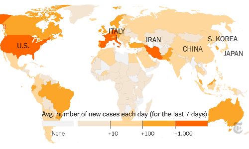 കൊവിഡ് 19: ലോകത്ത് മരണം 17226, രോഗബാധിതര്‍ 394614