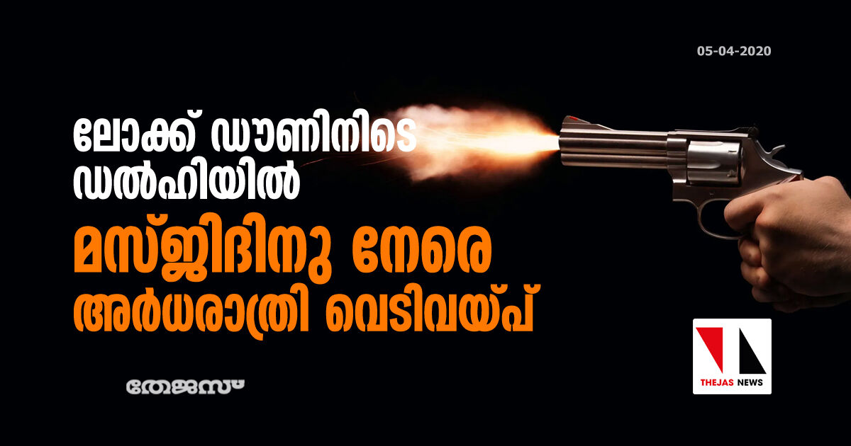 ലോക്ക് ഡൗണിനിടെ ഡല്ഹിയില് മസ്ജിദിനു നേരെ അര്ധരാത്രി വെടിവയ്പ് ലോക്ക് ഡൗണിനിടെ ഡല്ഹിയില് മസ്ജിദിനു നേരെ അര്ധരാത്രി വെടിവയ്പ്
