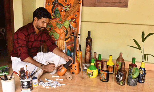 ലോക്ക് ഡൗണ്‍ ദിനങ്ങളെ ക്രിയാത്മകമാക്കി പ്രവാസി യുവാവ്