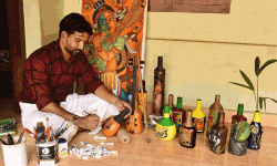 ലോക്ക് ഡൗണ്‍ ദിനങ്ങളെ ക്രിയാത്മകമാക്കി പ്രവാസി യുവാവ്